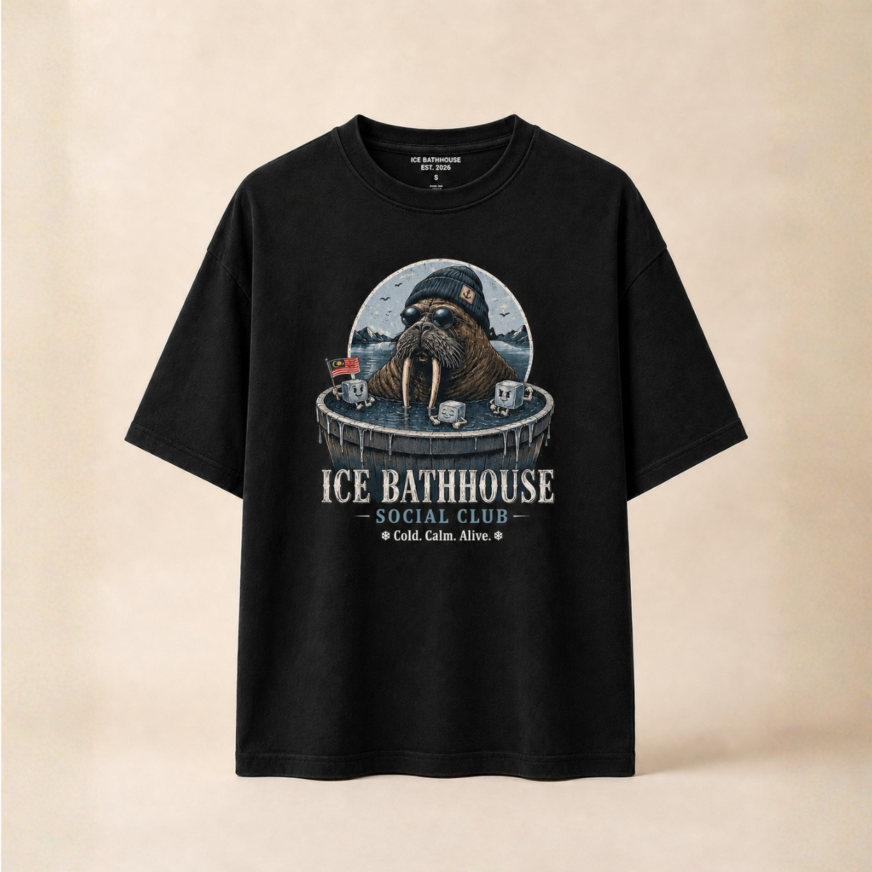 TSHIRT BLACK IBH SOCIAL CLUB